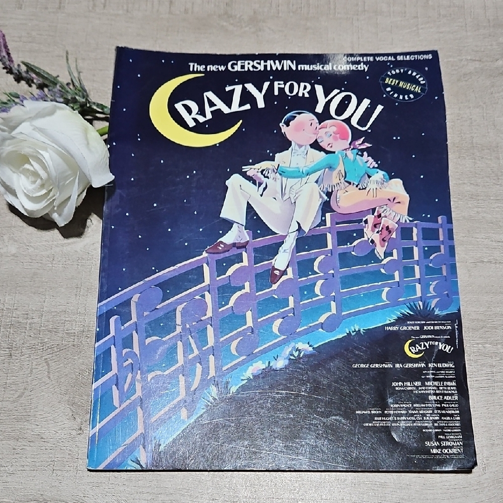 Vintage Crazy for You Musical Sheet Music Book Gershwin